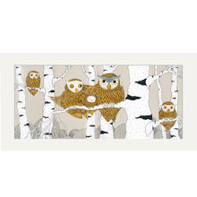 Load image into Gallery viewer, Fine Art Print «Owl family»