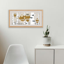 Load image into Gallery viewer, Fine Art Print «Owl family»