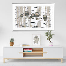Load image into Gallery viewer, Handmade Painting «Owls Family»