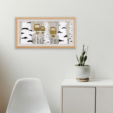 Load image into Gallery viewer, Handmade Painting «Owls Family»