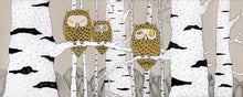 Load image into Gallery viewer, Handmade Painting «Owls Family»