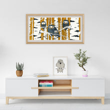 Load image into Gallery viewer, Handmade Painting «Owls Family»