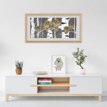 Load image into Gallery viewer, Handmade Painting «Owls Family»