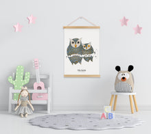 Load image into Gallery viewer, Poster «Nusha & Marusha» gray