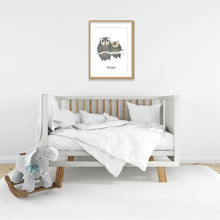 Load image into Gallery viewer, Poster «Nusha & Marusha» gray