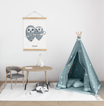 Load image into Gallery viewer, Poster «Mimi & Di» blue