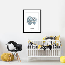 Load image into Gallery viewer, Poster «Mimi & Di» blue