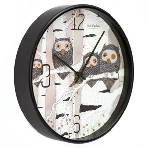 Wall Clock «Quartet» Black